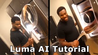 How to make AI interrupting memes Luma AI Tutorial [upl. by Enilatan]