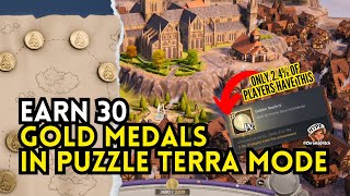 How to EARN 30 GOLD MEDALS in Puzzle Terra Mode  TerraScape [upl. by Eiramnaej346]