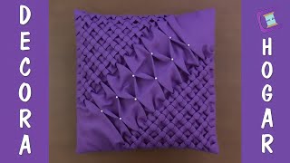 💜Cojín Drapeado Venus💜 CapitoneSmocking CushionFabric Manipulation [upl. by Sugihara]