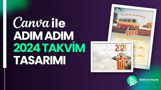 2024ünü Planla Canva ile Adım Adım Özel Takvim Tasarımı [upl. by Silado126]