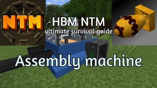 HBM nuclear tech mod ultimate survival guide pt2  first energy assembly machine craft [upl. by Hansen186]