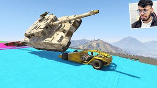 16 Vs 1 IMPOSSIBLE Cars vs Cars Challenge in GTA 5 [upl. by Issie]