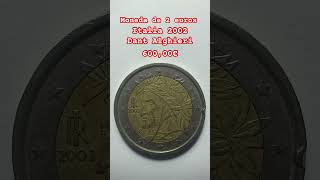 Moneda de 2 euros Italia 20022eurocoin monedasantiguas eurocoins coleccion euro [upl. by Akoek]