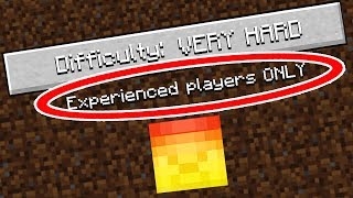 NEW Very HARD Minecraft Mode NO NOOBS ALLOWED [upl. by Lotsirb]