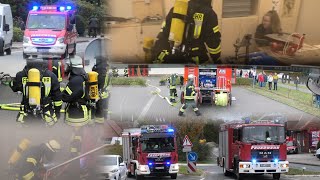 BMAFGebäude Brand in Bildungswerkstatt Ledder Werkstätten in Ladbergen  Herbstübung 2023 [upl. by Alleuqram]