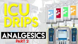 MEDICATIONS FOR PAIN  Analgesics Part 2  ICU Drips [upl. by Zimmermann948]