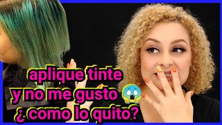 Cómo quitar un tinte en cabello decolorado  Lilyymakeuup [upl. by Reivaxe]