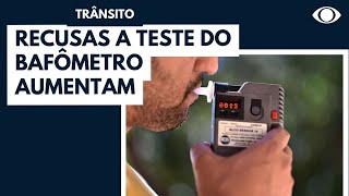 Aumentam as recusas a teste do bafômetro [upl. by Anallise]