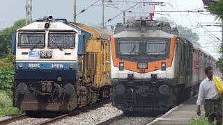 1600th UPLOAD Video  Diesel Trains and Electric Trains at Full Speed  Indian Railways [upl. by Anderegg]