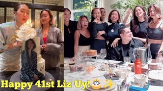 Anne Curtis Isabelle Daza Mond Gutierrez CELEBRATED the 41st BIRTHDAY of Liz Uy Happy Birthday🎂 [upl. by Kilan]