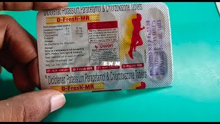 D fresh MR tablets uses side effects in hindi  diclofenac potassium paracetamol chlorzoxazone tab [upl. by Eelrak713]