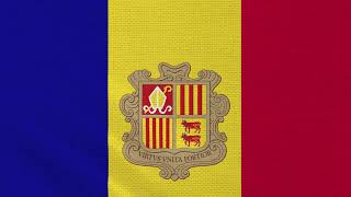 Flag and National Anthem of Andorra [upl. by Tnecillim208]