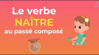 Le verbe Naître au passé composé To be born past tense frenchconjugation learnfrench [upl. by Notsud]