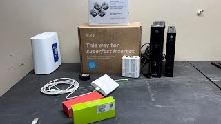 How to ATampT uverse self install kit for fiber bgw320 fiber att install internet [upl. by Ynnij]