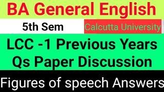 LCC  12 Previous Qs paper Discussion figuresofspeech [upl. by Nyer]