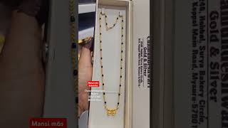 Mangalya chain mangalsutra Gold jewellery collections [upl. by Nidnarb]