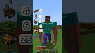 Epic Jump Test vs Different Mobs in Minecraft meme shorts minecraft [upl. by Capriola766]