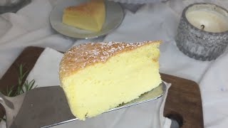 JAPANESE CHEESECAKE recipe  easy 4 minutes ASMR recipe 🌟 [upl. by Irahcaz]