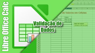 COMO FAZER VALIDAÇÃO DE DADOS NO LIBRE OFFICE CALC Super Fácil [upl. by Jorgan620]