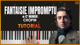 FANTAISIE IMPROMPTU in C minor op 66 by Chopin  Piano Tutorial Part 1 [upl. by Nylekcaj301]