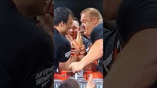 Devon Larratt vs Jerry Cadorette 5th Round Amazing Armwrestling Fight 😱💪🏻🤯 shorts sports [upl. by Ziul607]