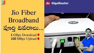 Jio Fiber Broadband Full Details Telugu [upl. by Fuller]