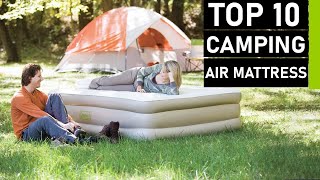 Top 10 Best Camping Air Mattresses amp Air Beds [upl. by Erdnad923]