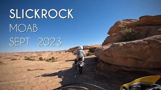 Slickrock bike trail in Moab September 2023 4K [upl. by Ettelra]