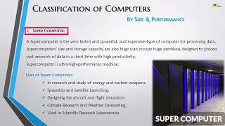 Classification of Computers By Purpose Size amp Performance  SuperMainframeMiniMicrocomputers [upl. by Pry87]