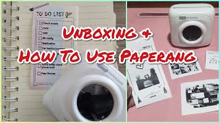 Paperang P1 Bluetooth Portable Printer Unboxing and How To Use [upl. by Eeniffar]