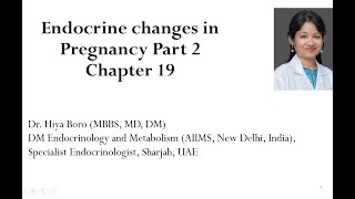 Endocrine changes in pregnancy part 2 [upl. by Ecilahc]