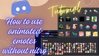 ༊·˚ How to Use Animated Emotes Without Discord Nitro  Tutorial  Pinky [upl. by Ymmij]