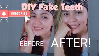 MAKE FAKE TEETH AT HOME SO EASY [upl. by Ilek]