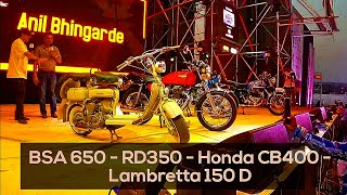 Yamaha RD350  BSA 650 Supre Rocket  Honda Supersport CB400  Lambretta 150D  Anil Bhingarde [upl. by Yorled]