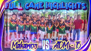 MAKARIOS VS ADM  B  BEST HIGHLIGHTS THE COMMISSIONERS MIDGET 16U BASKETBALL LEAGUE SEASON 5 [upl. by Ebbie]