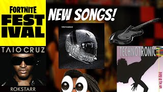 New Fortnite Festival Songs Tiesto Taio Cruz and more [upl. by Seraphina]