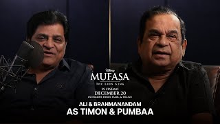 Ali amp Brahmanandam as Timon amp Pumbaa  Mufasa The Lion King  In Cinemas 20 December [upl. by Osanna]