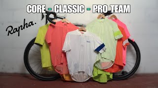 Core vs Classic vs Pro Team Rapha Jersey Showdown [upl. by Nac]