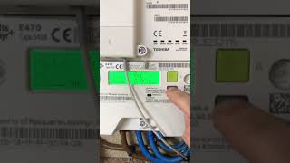 How to read electric smart meter  Landis Gyr E470 Type 5424 Eon [upl. by Castera]