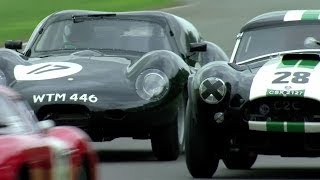 The Goodwood Revival RAC TT 2013 in a Lister Jaguar Coupe  CHRIS HARRIS ON CARS [upl. by Daphene]