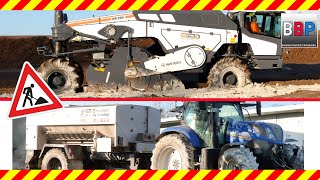 Wirtgen WR 240i amp New Holland T7255 Bodenstabilisierung Untergruppenbach 12012022 [upl. by Nero]