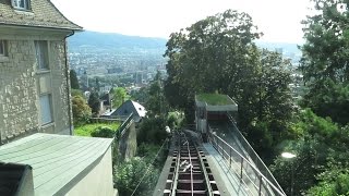 Zurich Rigiblick Funicular  RigiblickSeilbahn Rigiblick [upl. by Merkley]