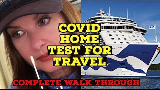 HOW TO DO THE HOME COVID TEST FOR TRAVEL with RESULTS [upl. by Mcallister]