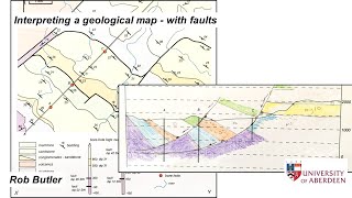 Interpreting a geological map  with faults [upl. by Arleta]