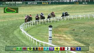 Tiztastic wins the Kentucky Downs Juvenile Mile Stakes at Kentucky Downs [upl. by Clintock]