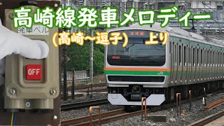 高崎線発車メロディー上り湘南新宿ライン経由逗子行 [upl. by Valentia20]