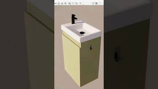 modelisation dun meuble lave main sketchup bevel [upl. by Nerland]