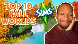 TOP 10 FALL WORLDS FOR THE SIMS 3 😎🍂 [upl. by Mcnelly]