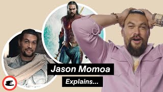 Jason Momoa Talks Aquaman amp Buddy Cop Movie With Dave Bautista  Explain This  Esquire [upl. by Talanian]