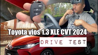 Drive Test  New Toyota VIOS 13 XLE CVT 2024 Red Mica Metallic [upl. by Porett488]